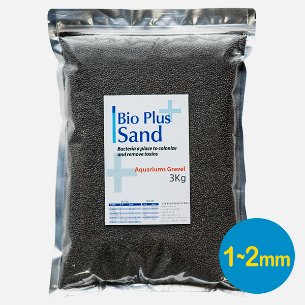 바이오 플러스 샌드(블랙) 3kg (1~2mm)